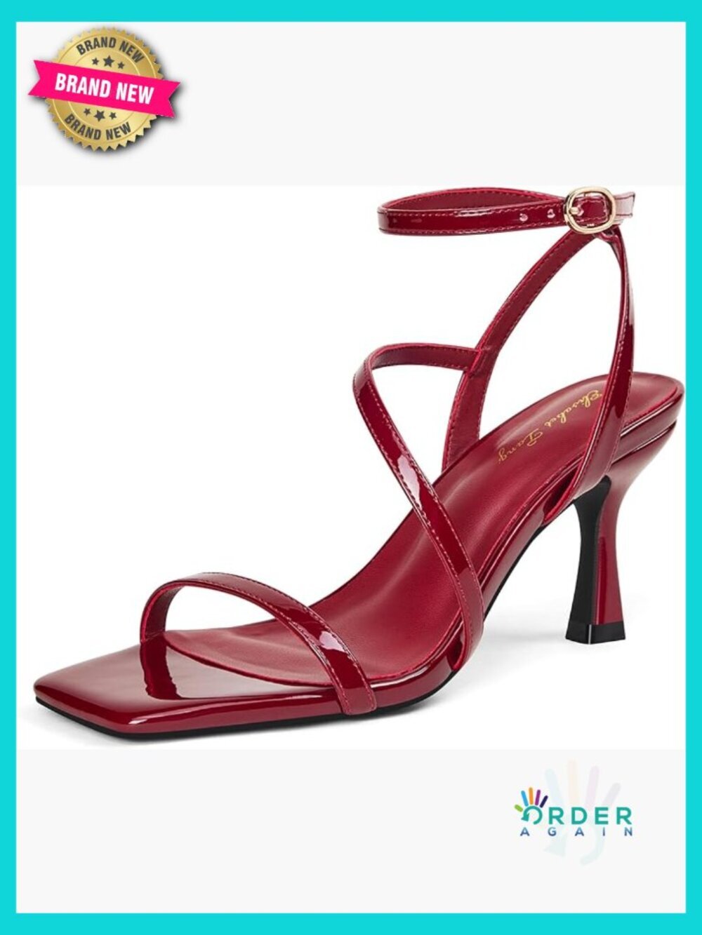 Cute Crisscross Instep Strap Stiletto Heeled Sandals Sexy Open Square Toe